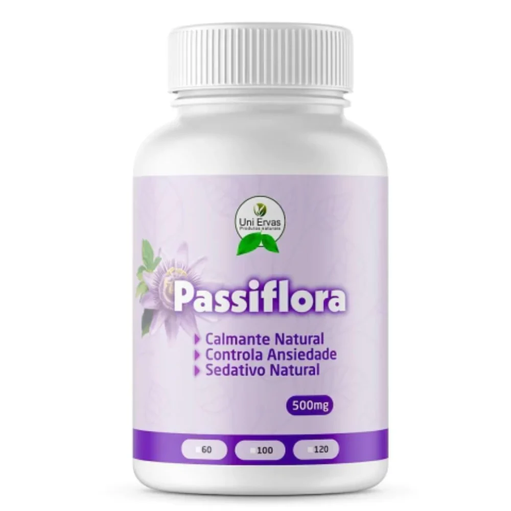 SUPL. NATURAL PASSIFLORA 500MG 60 CAP. UNI ERVAS