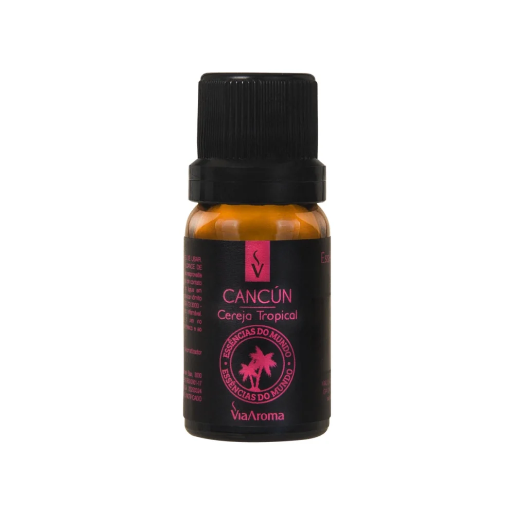 ESSÊNCIA VIA AROMA 10ML CANCÚN CEREJA TROPICAL