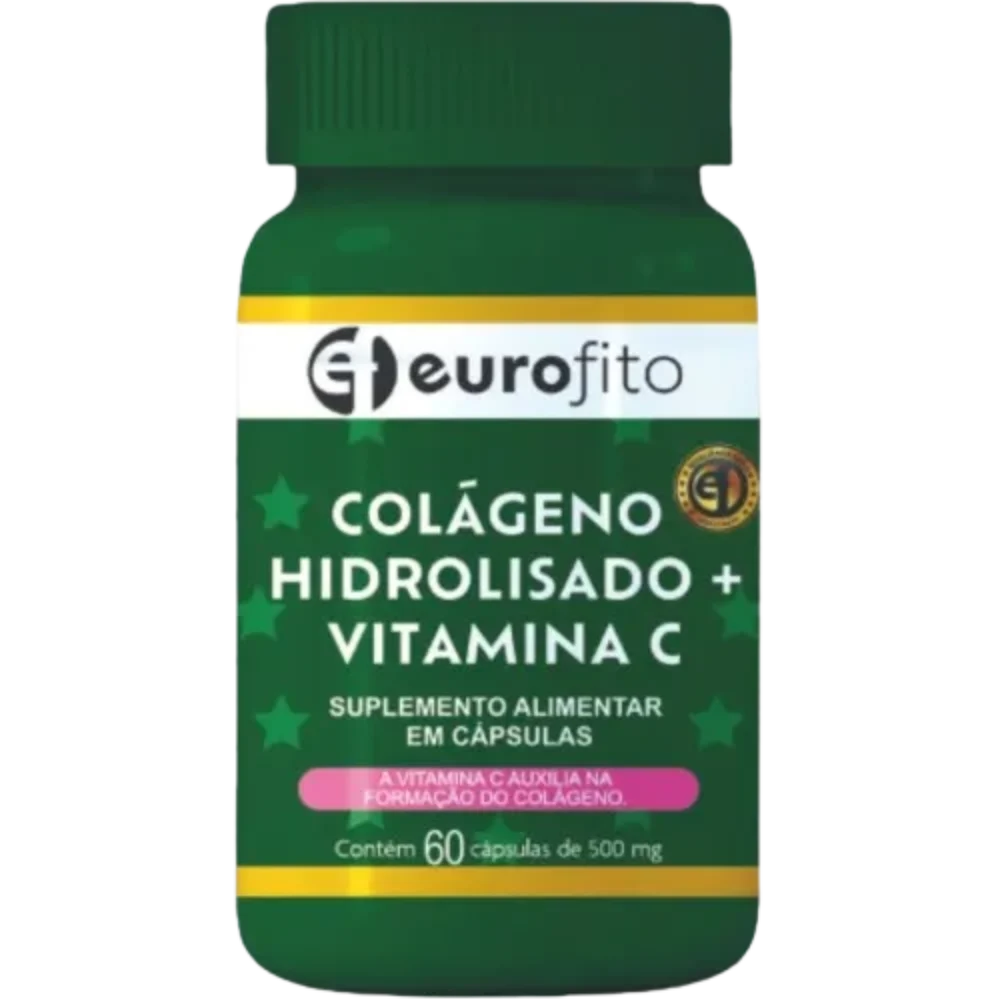 COLAGENO HIDROLISADO VITAMINA C 500MG 60CPS DOMINA EUROFITO