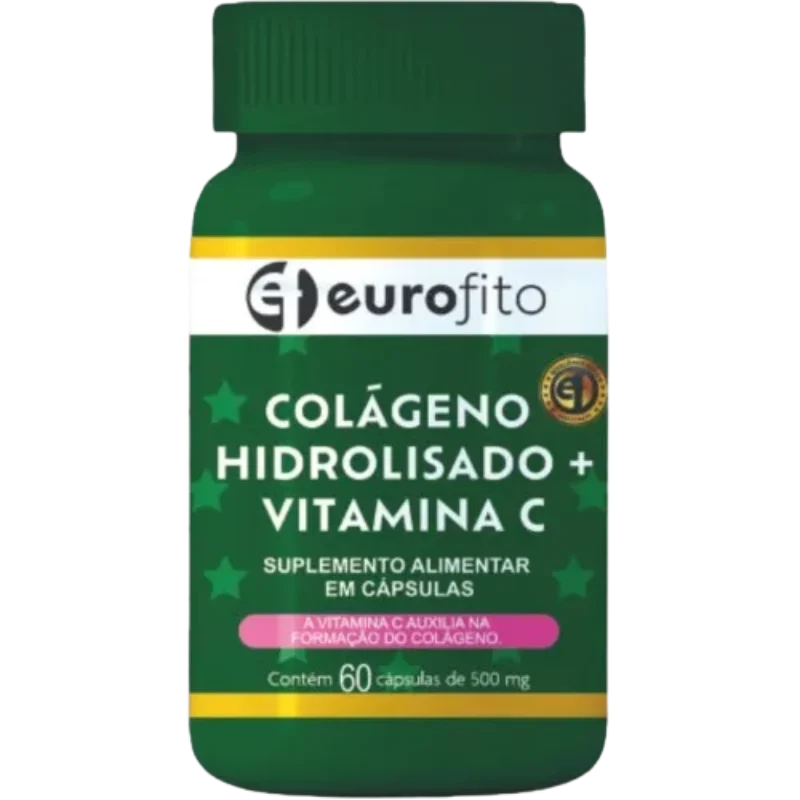 COLAGENO HIDROLISADO VITAMINA C 500MG 60CPS DOMINA EUROFITO