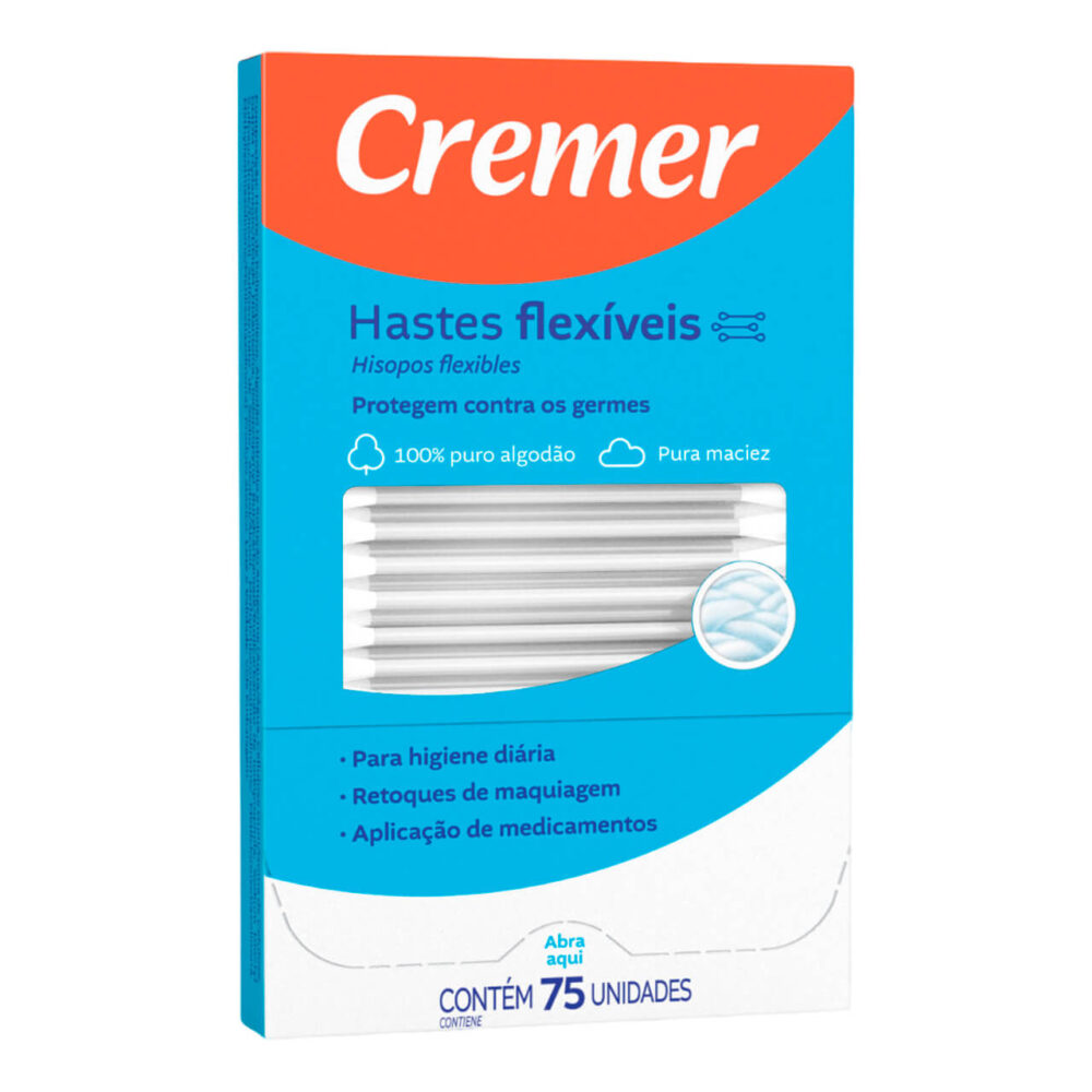 HASTES FLEXÍVEIS CREMER C/ 75 UNID.