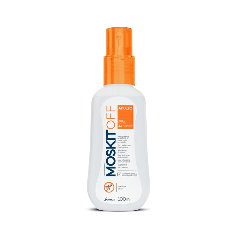 REPELENTE MOSKITOFF SPRAY OIL FREE 100ML FARMAX