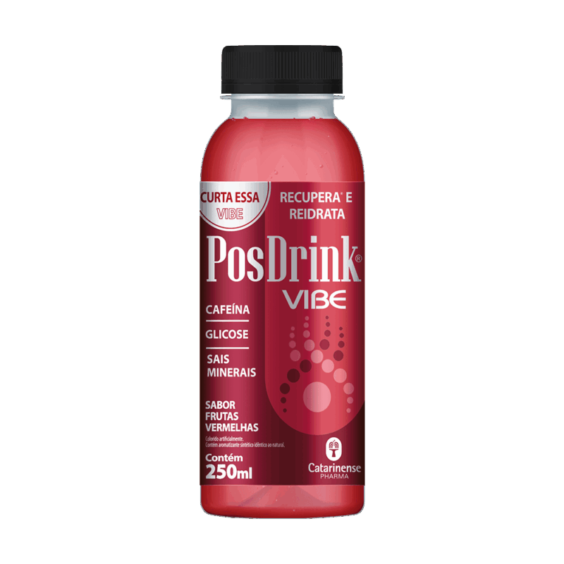 POS DRINK VIBE RECUPERA E REIDRATA 250ML FR. VERMELHAS CATARINENSE PHARMA