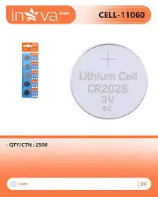 BATERIA DE LÍTIO 3C INOVA CR2025 UNID.