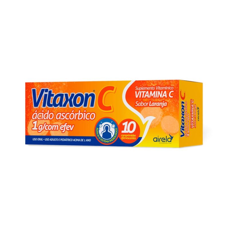 SUPL. VITAXON C ÁCIDO ASCÓRBICO 1G C/ 10 COMPR. EFERVESCENTES AIRELA