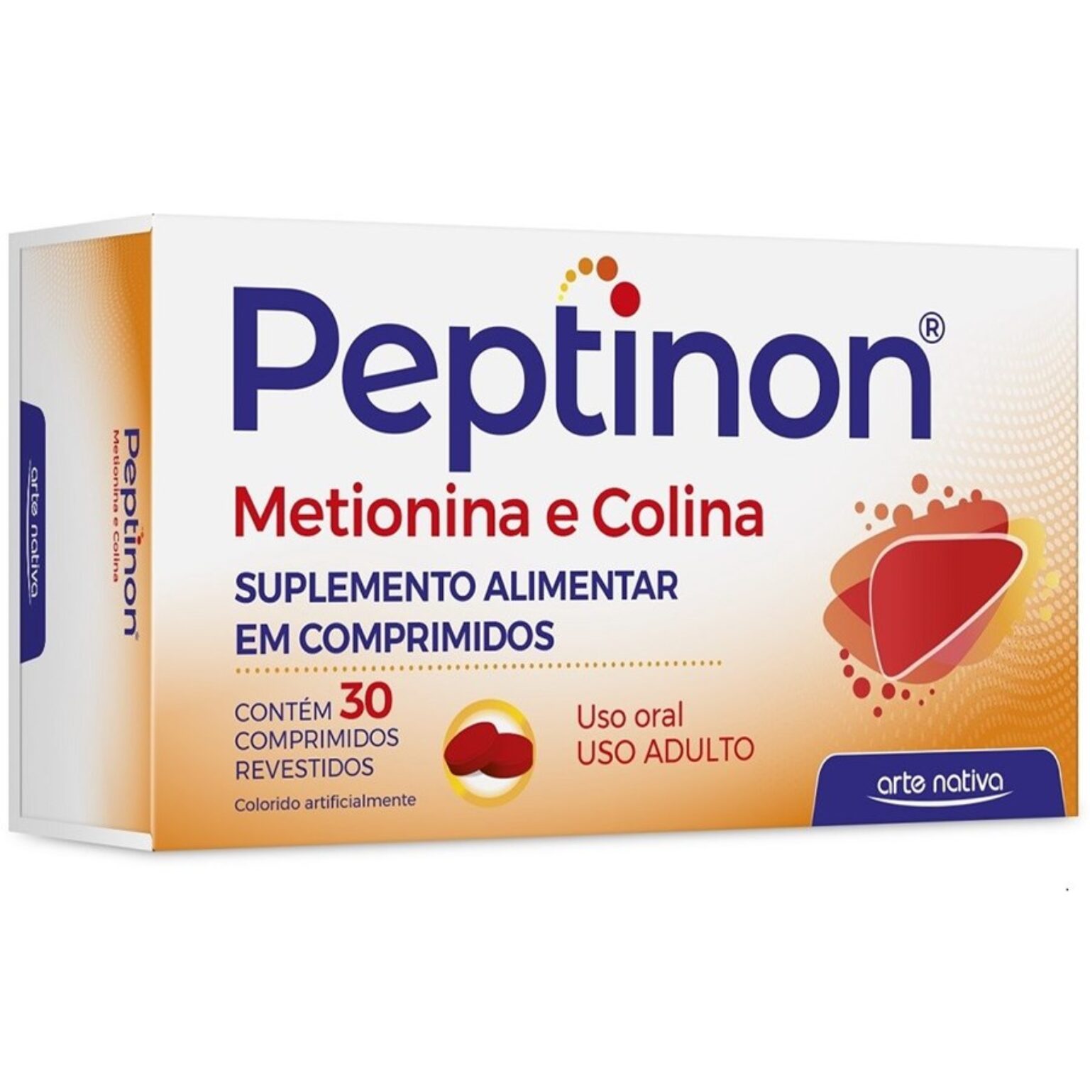 SUPL. PEPTINON METIONINA E COLINA C/ 30 COMPR. ARTE NATIVA