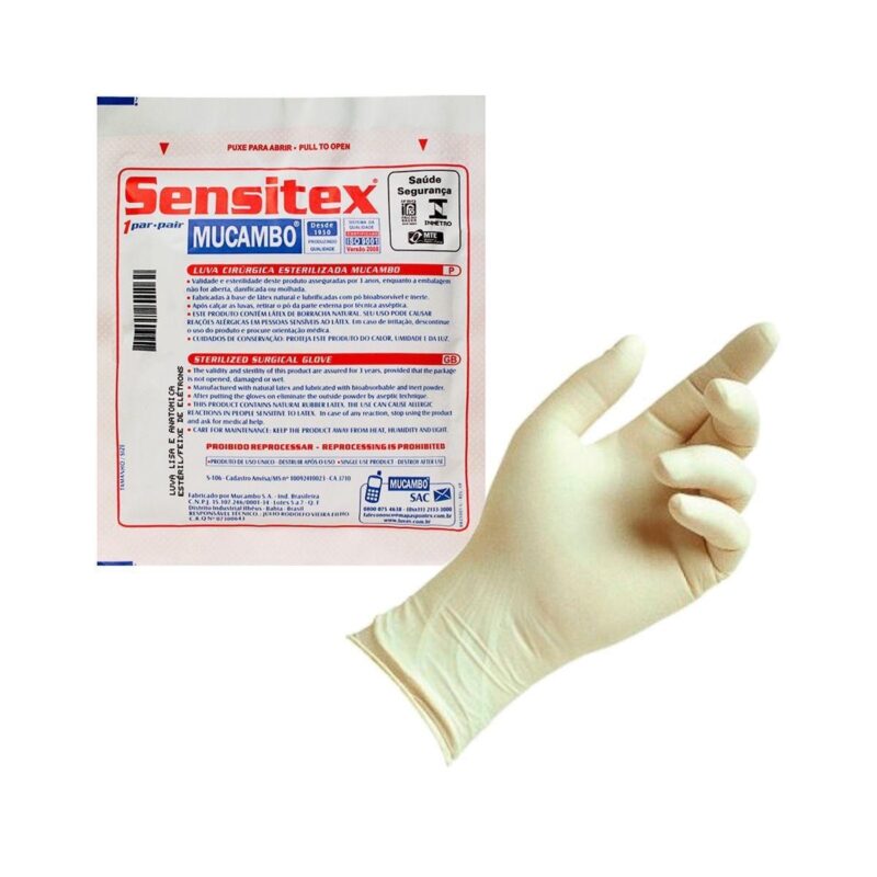 LUVAS CIRÚRGICAS ESTERIL PAR Nº 6,5 MUCAMBO