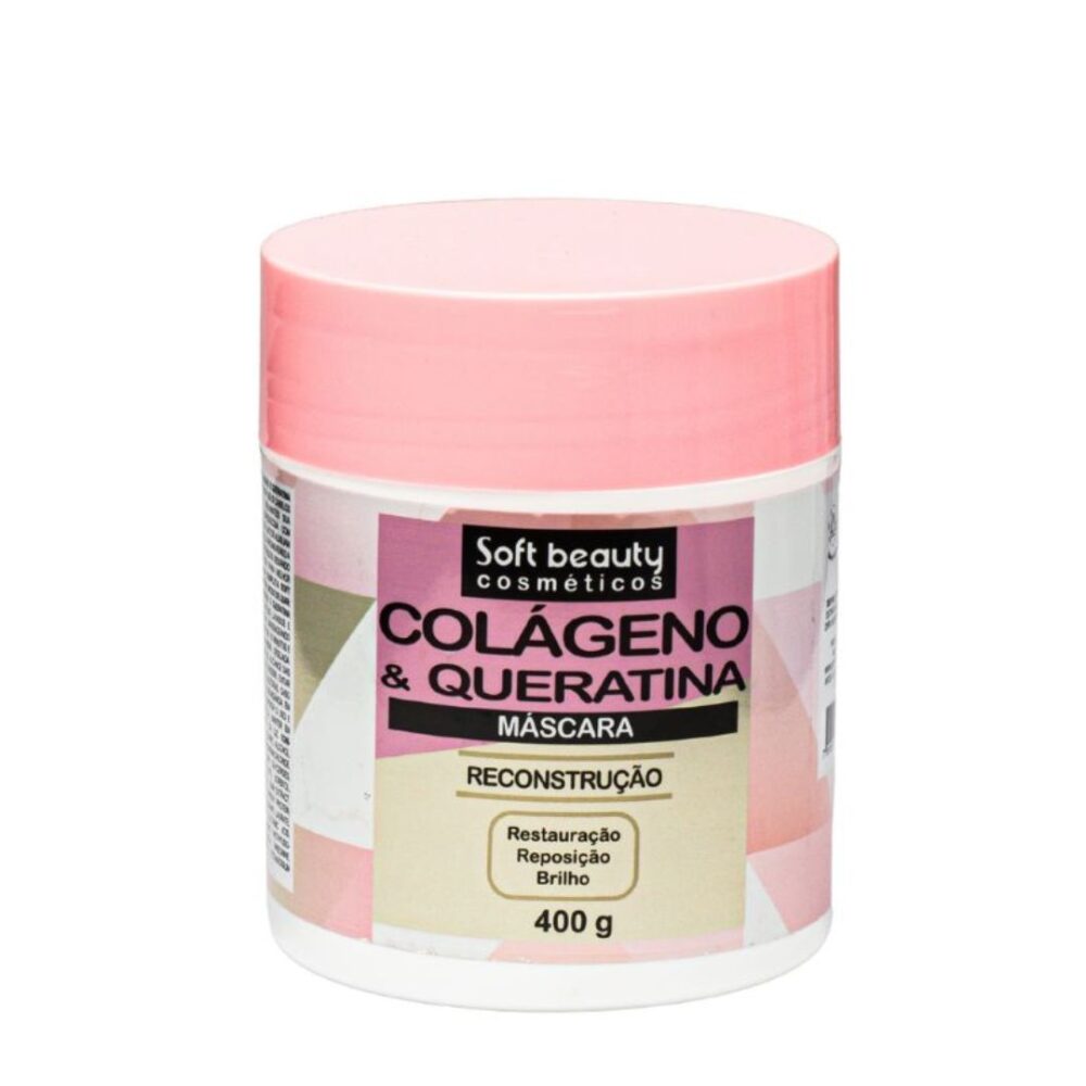 MÁSCARA COLÁGENO & QUERATINA SOFT BEAUTY 400G