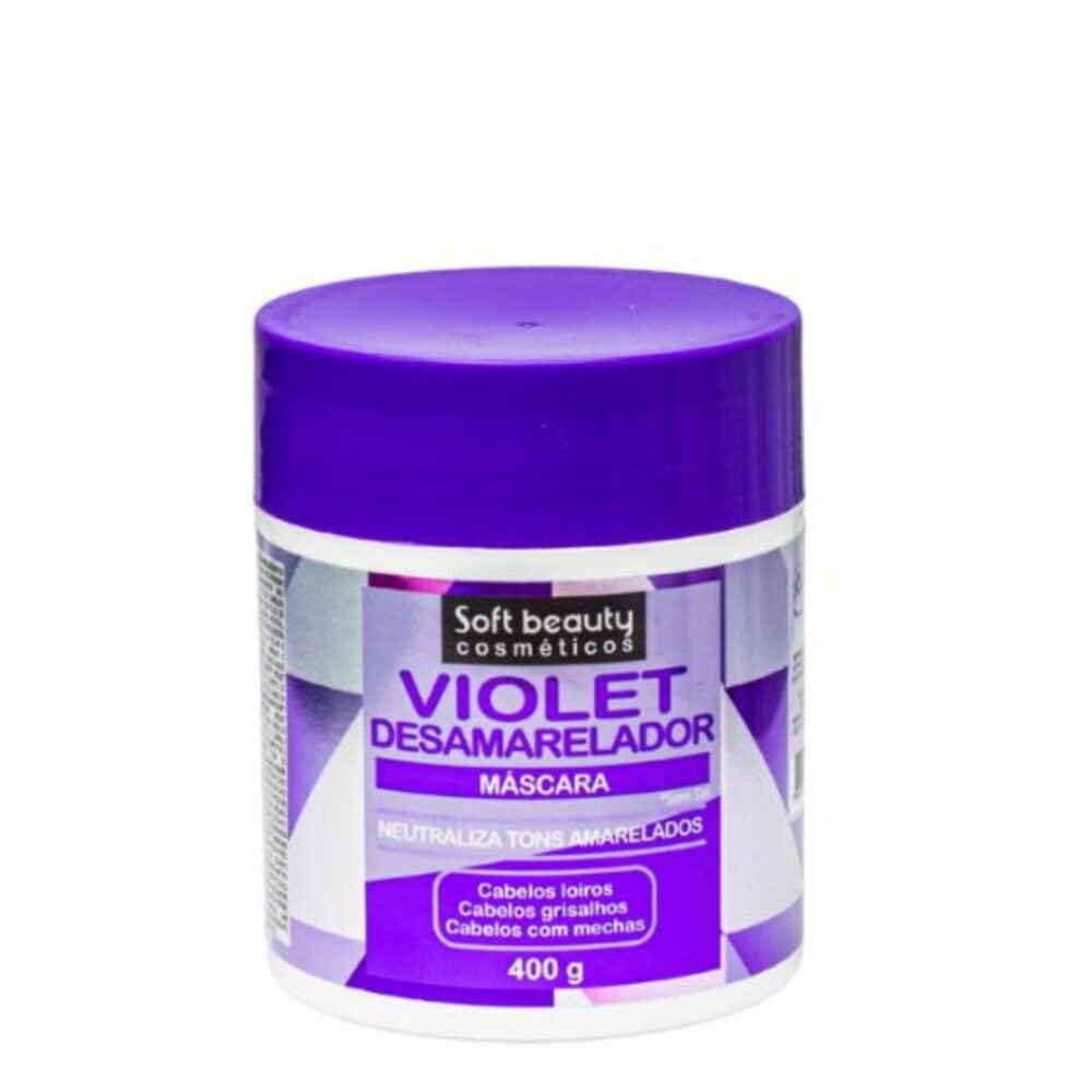 MÁSCARA VIOLET DESAMARELADOR SOFT BEAUTY 400G