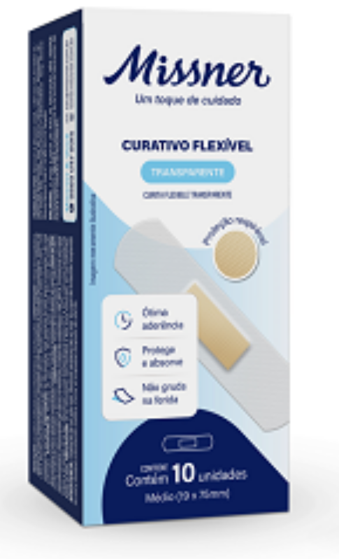 CURATIVO MISSNER FLEXÍVEL TRANSPARENTE C/10