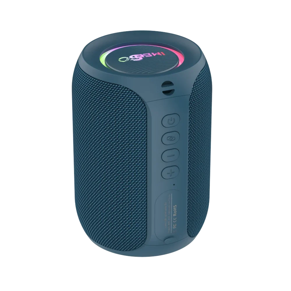 CAIXA DE SOM PORTÁTIL BT IPX4 RGB 10W IMENSO X06 CINZA