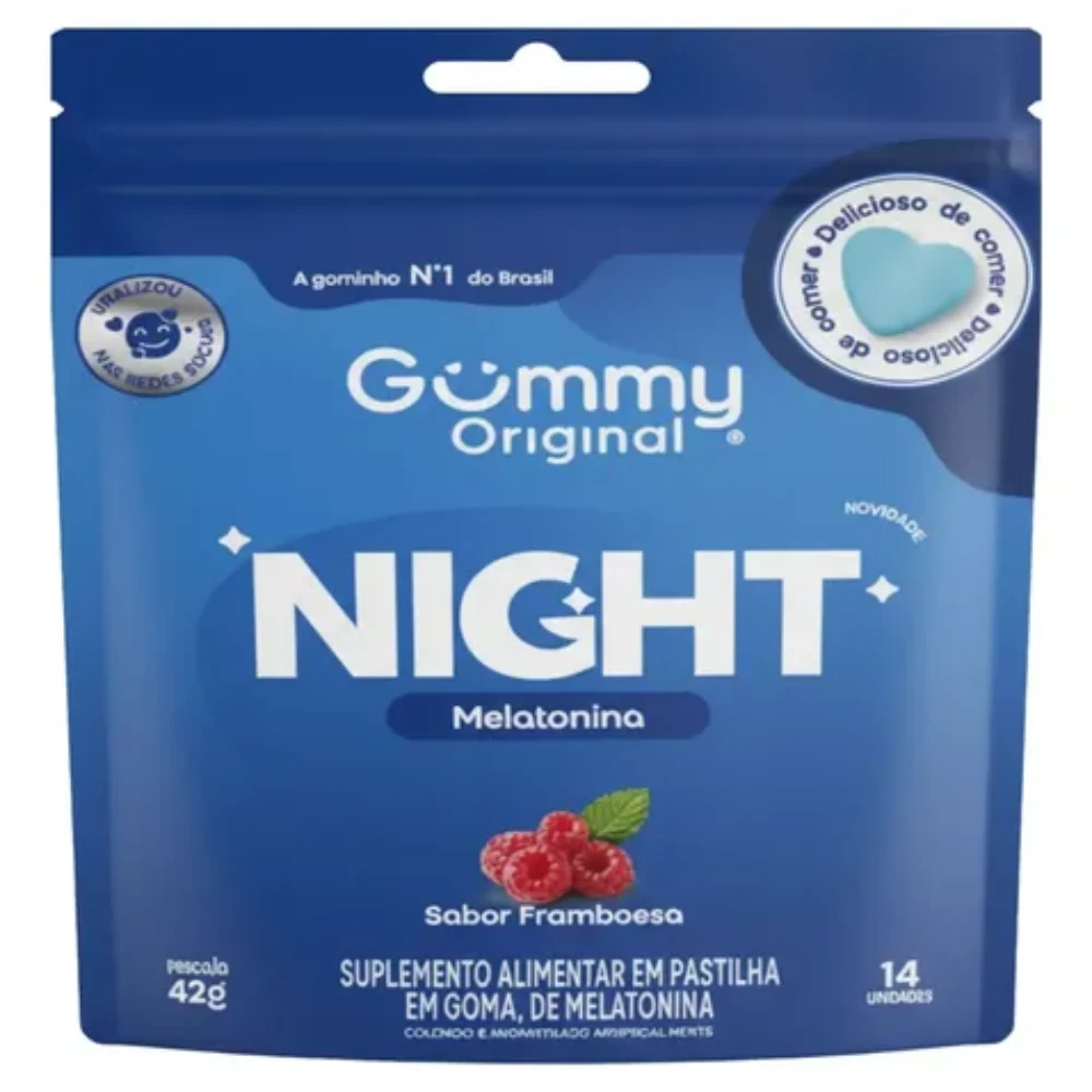 MELATONINA C/ 14 GOMAS FRAMBOESA GUMMY ORIGINAL