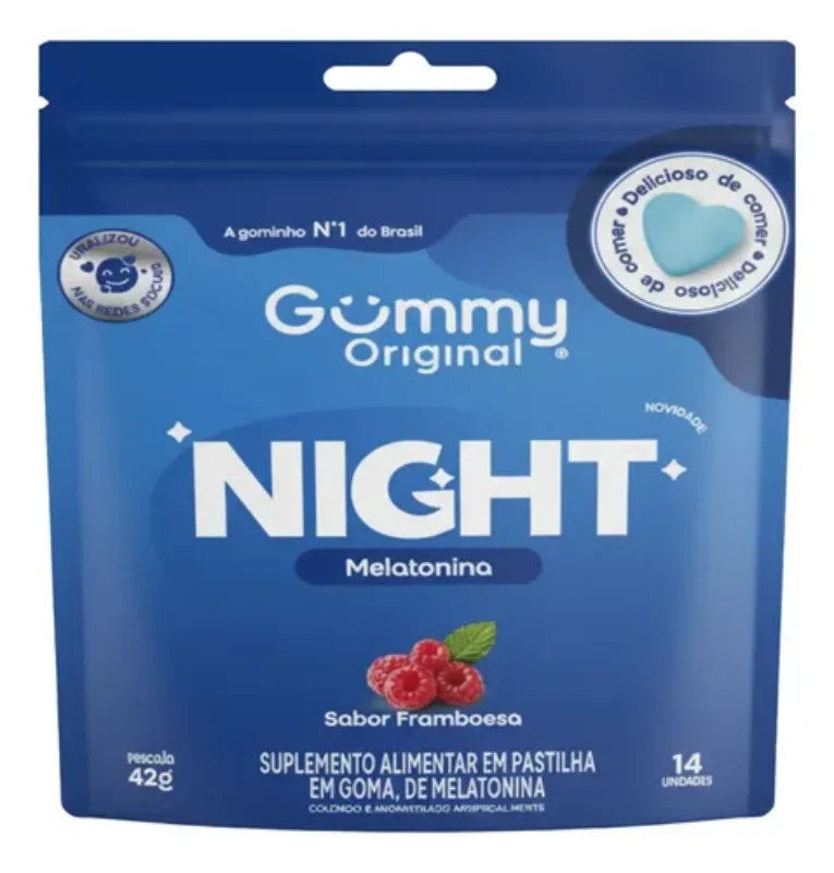 MELATONINA C/ 14 GOMAS FRAMBOESA GUMMY ORIGINAL