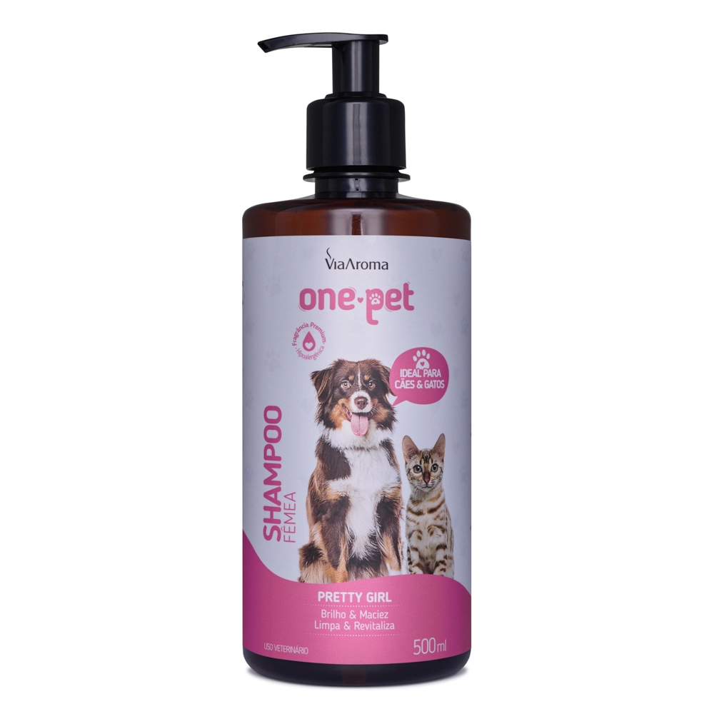 SHAMPOO PET FÊMEA 500ML ONE PET VIA AROMA