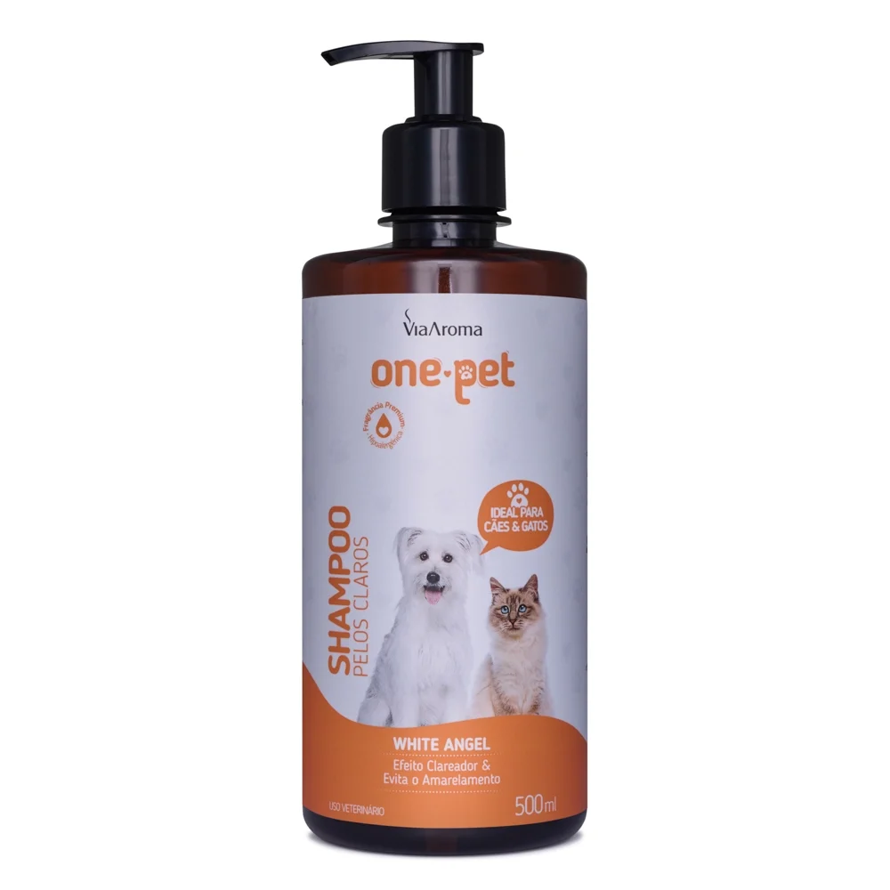 SHAMPOO PET PELOS CLAROS 500ML ONE PET VIA AROMA